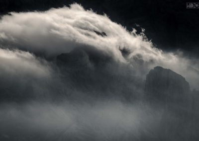 explosion - dürrenstein - dolomites - mountains