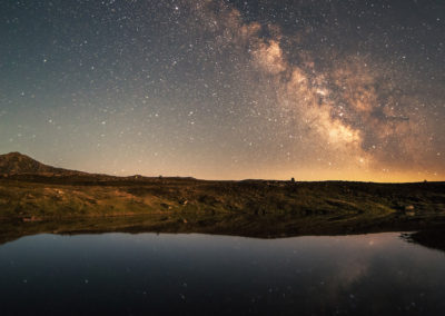 nightsky - stars - milkyway - dolomites - dolomiten - lake - south tyrol