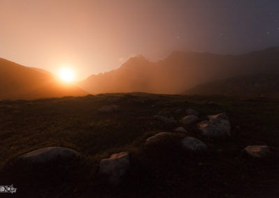 Moon - Moonlight - Moonrise - Dolomites - Night - Nightsky