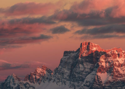 dolomiten - dolomites - berge - mountains - landscape - nature - sunrise - passo pordoi