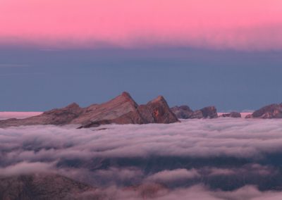 dolomiten - dolomites - berge - mountains - landscape - nature - sunrise - dürrenstein