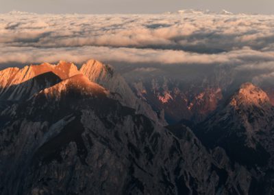 dolomiten - dolomites - berge - mountains - landscape - nature - sunrise - dürrenstein - South tyrol