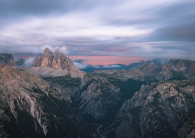 drei zinnen, tree peaks, nightsky